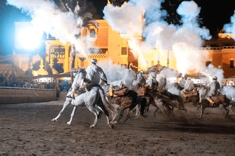 Marrakech: Folklore show at Chez Ali Fantasia with Moroccan dinner