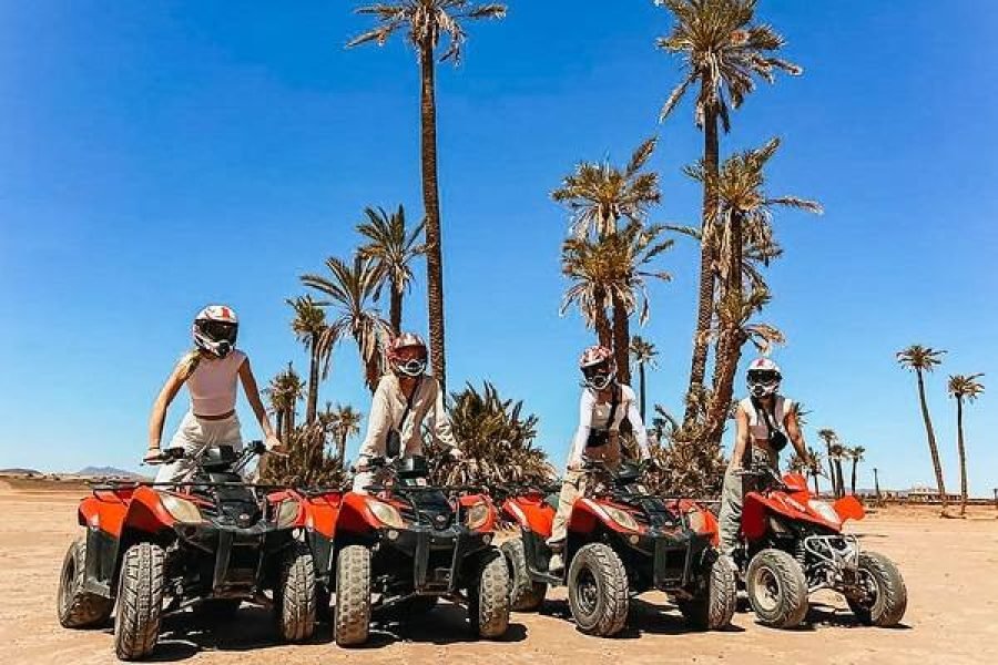 Marrakech : excursion en quad à l’oasis de palmiers et au désert de Jbilat