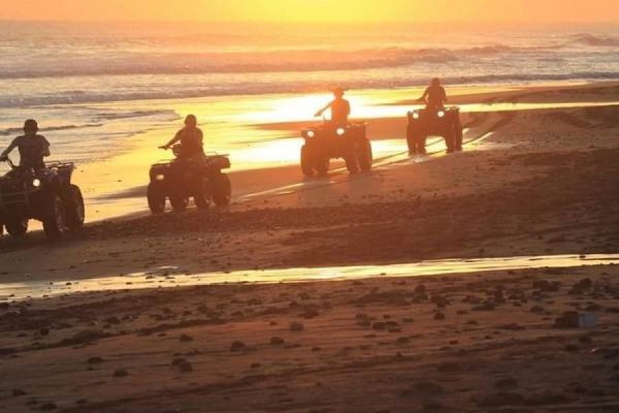 Agadir/Taghazout : Plage de Tamraght et montagnes en quad