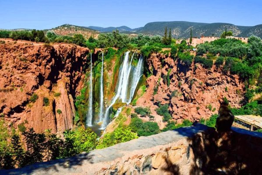 Au départ de Marrakech : Cascades d'Ouzoud - Visite guidée et tour en bateau