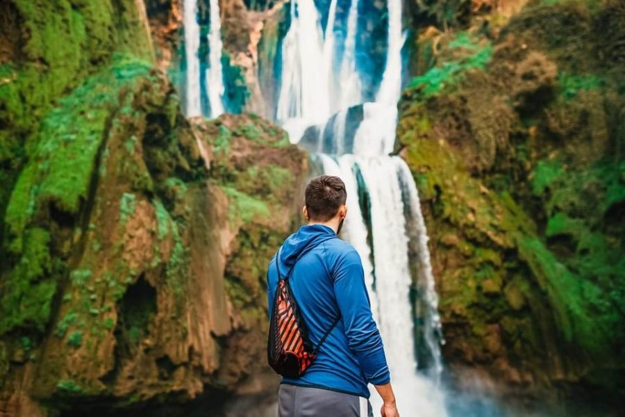 From Marrakech Guided hike to the Ouzoud waterfalls and boat excursion