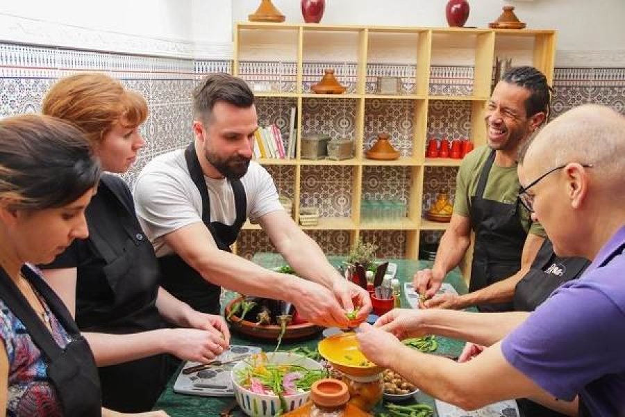 Marrakech : Cours de cuisine de plats marocains avec un chef local