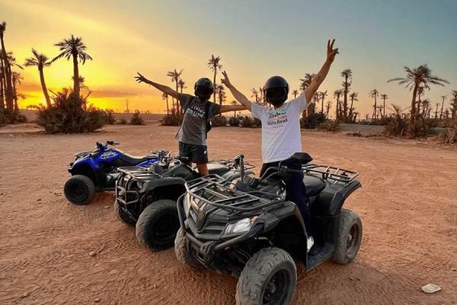 Marrakech : Dunes de la Palmeraie en quad avec thé