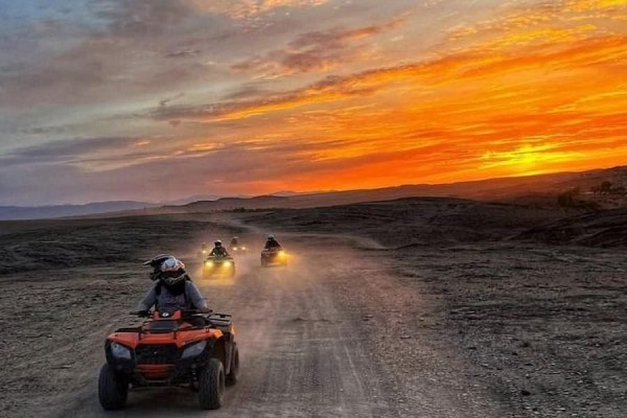 Marrakech Sunset Quad Bike Tour with Camel Ride, Dinner and Show